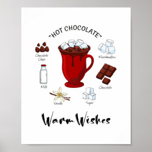 Poster Feriado de Chocolate Quente Quente Quente
