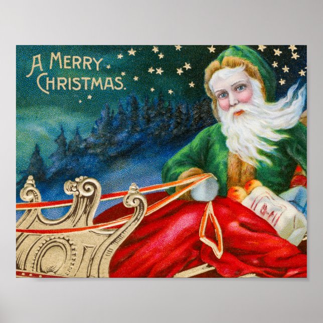 Poster Feriado de natais vintages (Frente)