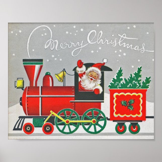 Poster Feriado de Natal Felino, Vermelho, Natal (Frente)