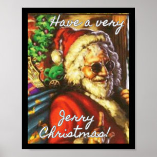 Poster Feriado de Papais noeis de Garcia de Natal muito J