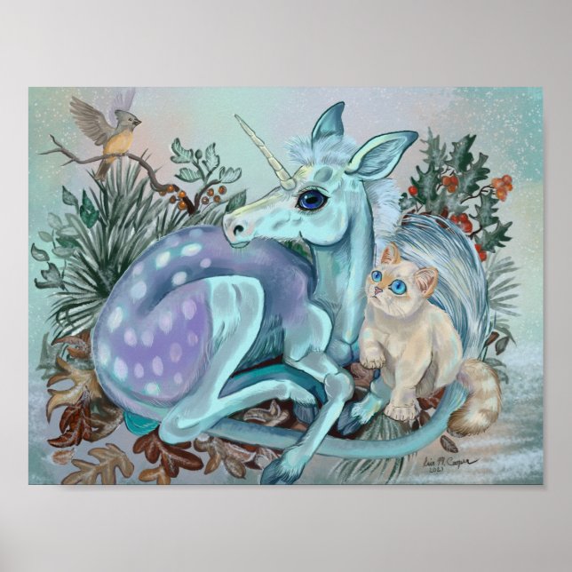 Poster Feriado do Unicorn Foal Cozy Cudles (Frente)