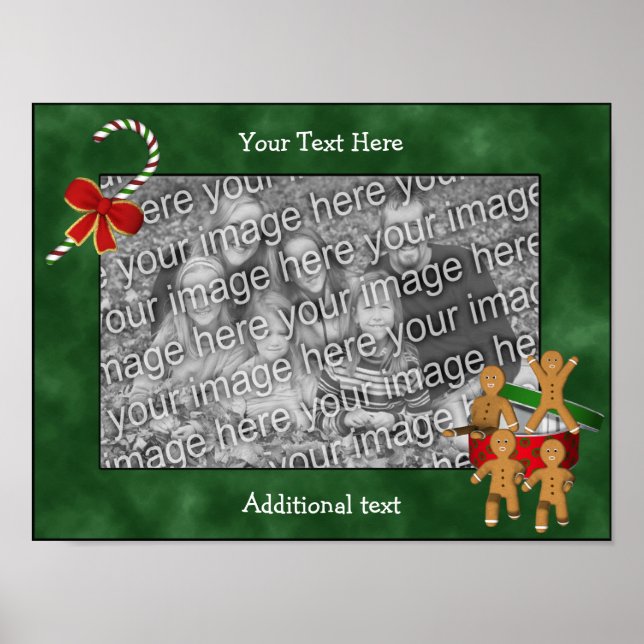 Poster Feriado Gingercake Men Frame Add Your Photo (Frente)