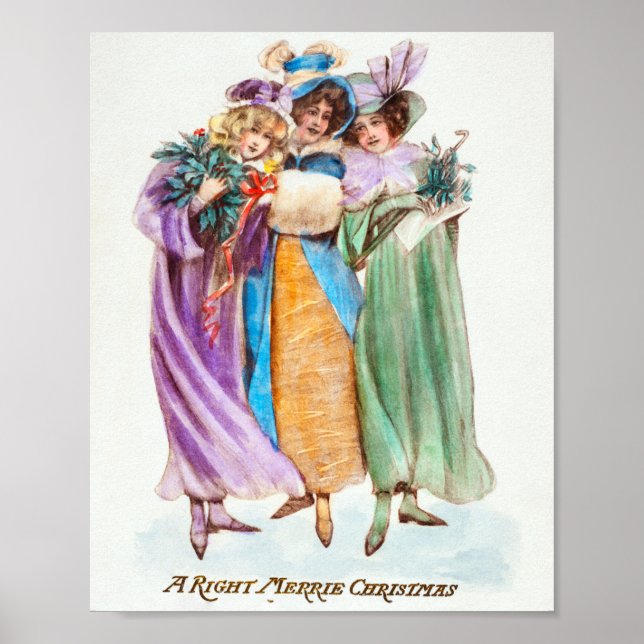 Poster feriado natal vintage (Frente)