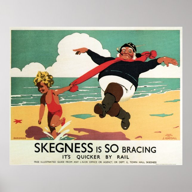 Pôster FERIADO NO SKEGNESS c. 1908 (Frente)