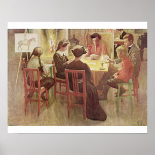 Poster Feriados do Natal, bar. em "Lasst Licht Hinin" ("