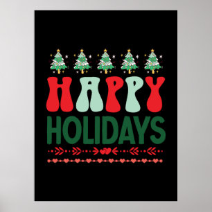 Poster Feriados Felizes do Xmas