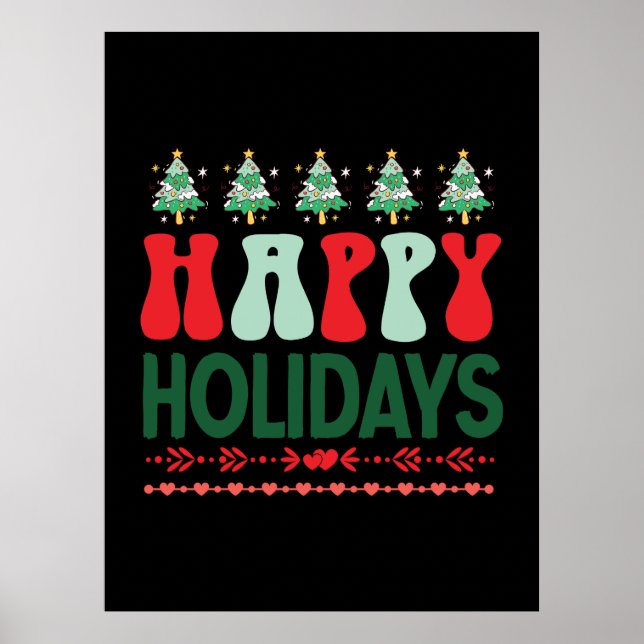 Poster Feriados Felizes do Xmas (Frente)