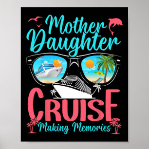 Poster Férias de cruzeiro engraçadas mãe e filha Mãe Filh
