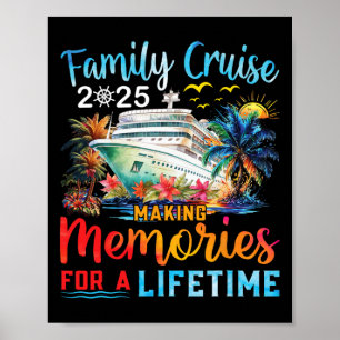 Poster Férias De Cruzeiro Familiar 2025 Family Matching C