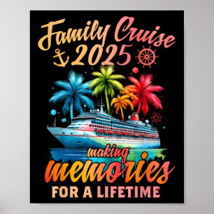 Poster Férias De Cruzeiro Familiar 2025 Family Matching C