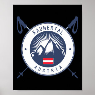 Poster Férias de Esqui Kaunertal, Esqui Pós-Esqui Áustria