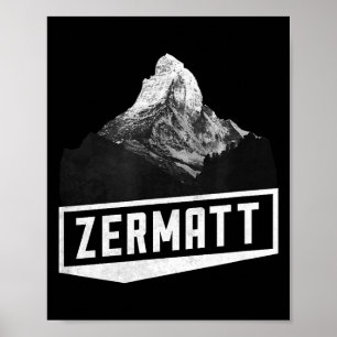 Poster Férias de esqui no Matterhorn zermatt suíça