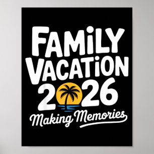 Poster Férias de Família Combinadas 2026 Viagem de Famíli