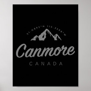 Poster Férias de Montanha Canmore Esqui Canadá