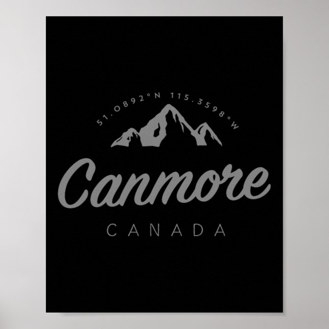 Poster Férias de Montanha Canmore Esqui Canadá  (Frente)
