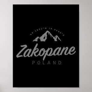 Poster Férias de montanha em Zakopane esquiando Polônia