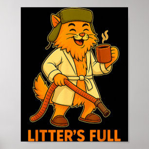 Poster Férias de Natal engraçadas Litter S Gato Paródia C