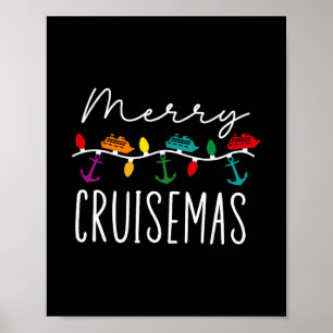 Poster Férias de Natal Feliz Cruisemas Família Correspond