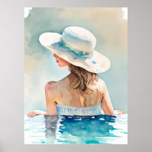 Poster férias de piscina