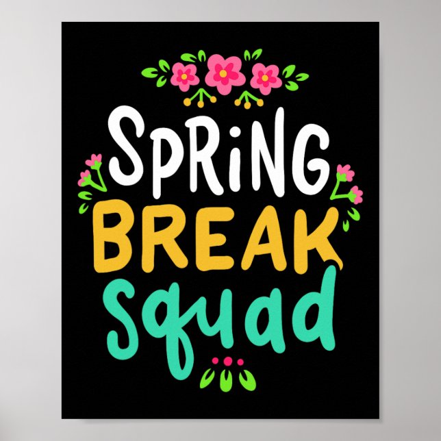 Poster Férias de primavera professor aluno férias de verã (Frente)
