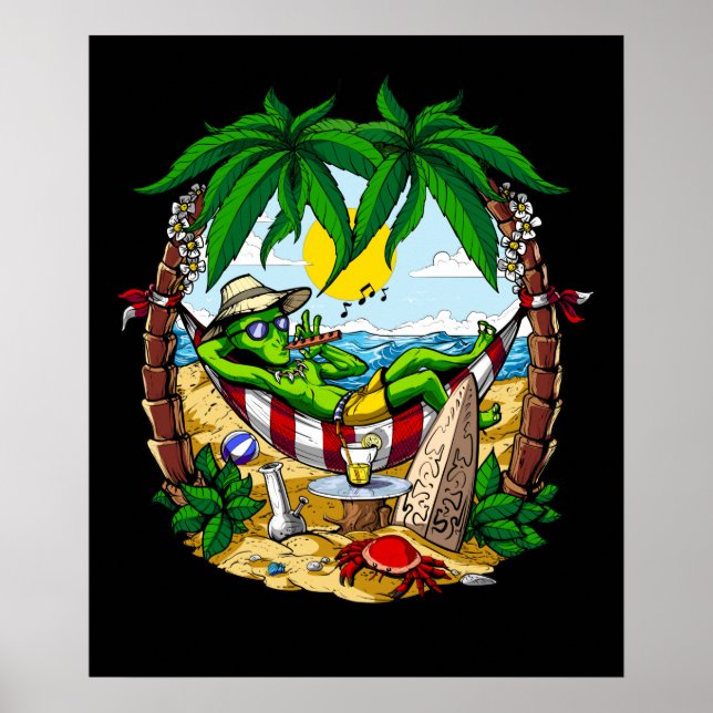 Poster Férias de Verão de alienígena (Frente)