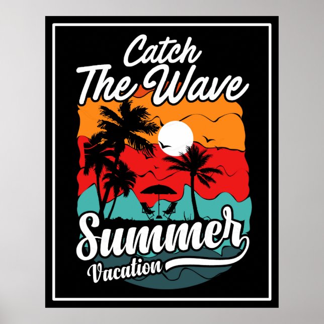 Poster Férias De Verão De Ondas (Frente)
