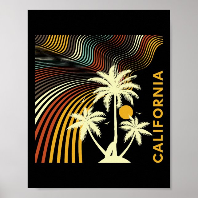 Poster Férias de Verão, Sol, Surf na Califórnia  (Frente)