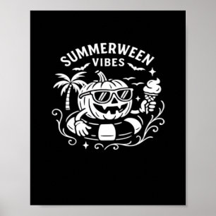 Poster Férias de Verão Summerberry Vibes Pumpkin Piscina