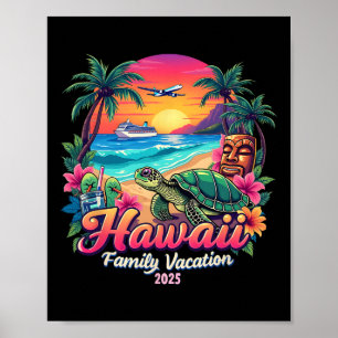 Poster Férias de Viagem de Combate de Verão no Havaí da F