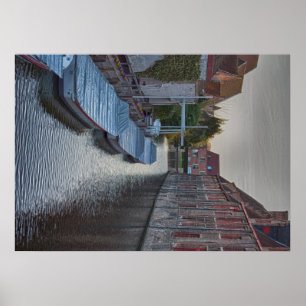 Pôster férias do turista do turismo do viagem de Bruges