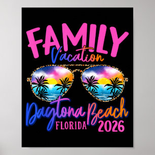 Poster Férias em Daytona Beach Flórida 2026 Família Combi