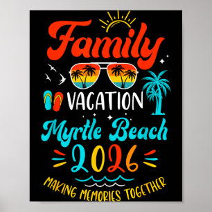 Poster Férias em Família 2026 Myrtle Beach Verão Combinan