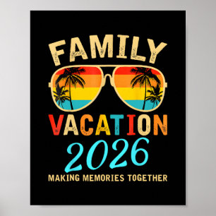 Poster Férias em Família 2026 Praia Correspondendo ao Ver