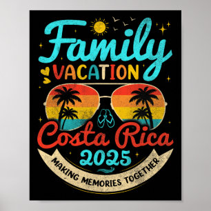Poster Férias em Família ao Estilo Vintage Costa Rica 202