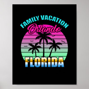 Poster Férias em Família em Orlando Flórida Pôr do Sol Re