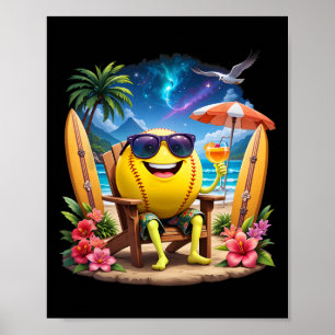 Poster Férias Engraçado Havaí Softll Ll Havaiano Tropical