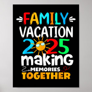 Poster Férias Familiares 2025, Família Beach Matching Sum