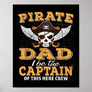 Poster Férias Familiares de Cruzeiros Noturnos Piratas En