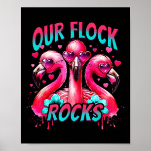 Poster Férias Familiares De Flamingo Correspondendo A Nos