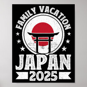Poster Férias Familiares Japão 2025 Férias de Verão de Pr