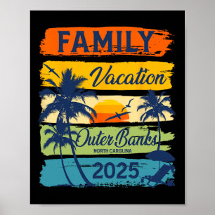 Poster Férias Familiares Outer Banks North Carolina 2025
