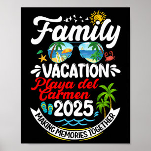 Poster Férias Familiares Playa Del Carmen 2025 Memor do F