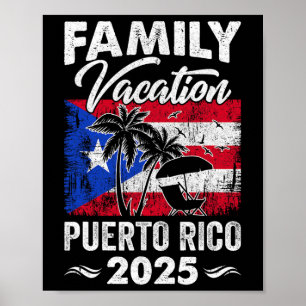 Poster Férias Familiares Porto Rico 2025 Beach Summer Vac