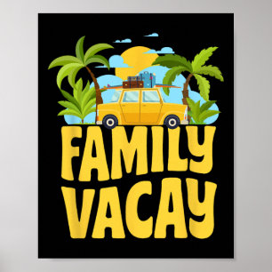 Poster Férias Familiares Primavera de Férias de Verão Mem