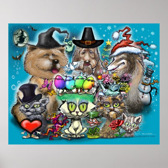 Poster Férias Felizes (Frente)