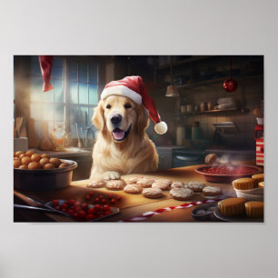 Poster Férias Festivas Férias de Natal para Retriever de