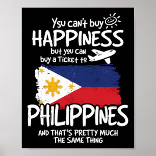 Poster Férias Filipinas Lembrança Vintage Homem