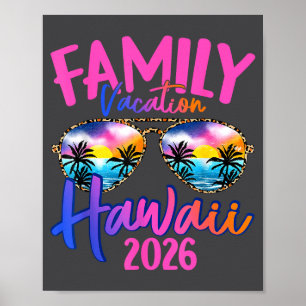 Poster Férias Havaianas Havaí 2026 Lembrança Combinando F