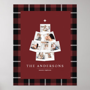 Poster Férias multifotos da árvore de Natal