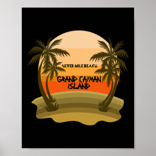 Poster Férias na Ilha de Grand Cayman Seven Mile Beach